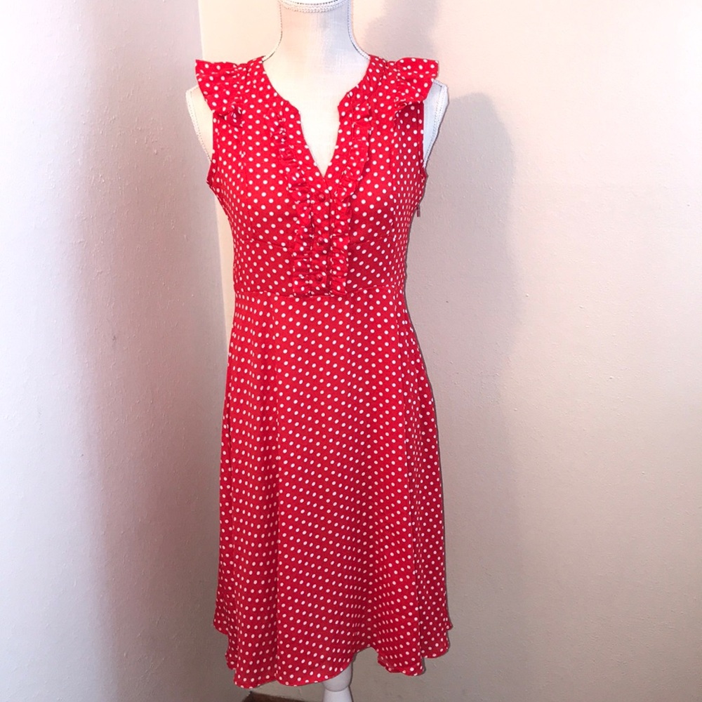 Red Polka Dot Reborn Dress S/M